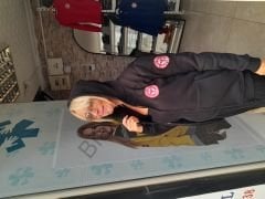 112 Acil Sağlık Kapşonlu Fermuarlı  Polar Siyah