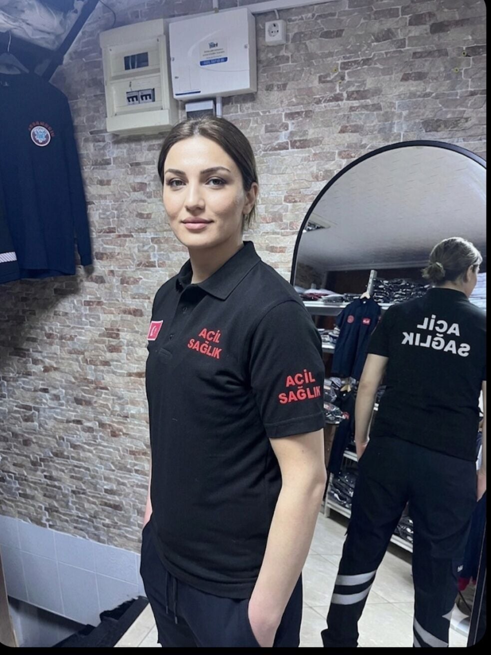 Polo yaka Lacoste  Acil Sağlık (Siyah)