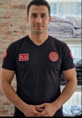 V - Yaka PENYE  112 Acil Sağlık siyah TİŞÖRT armalı