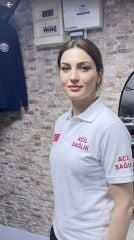 Polo yaka lakost  Acil Sağlık 112  tişört (Beyaz)