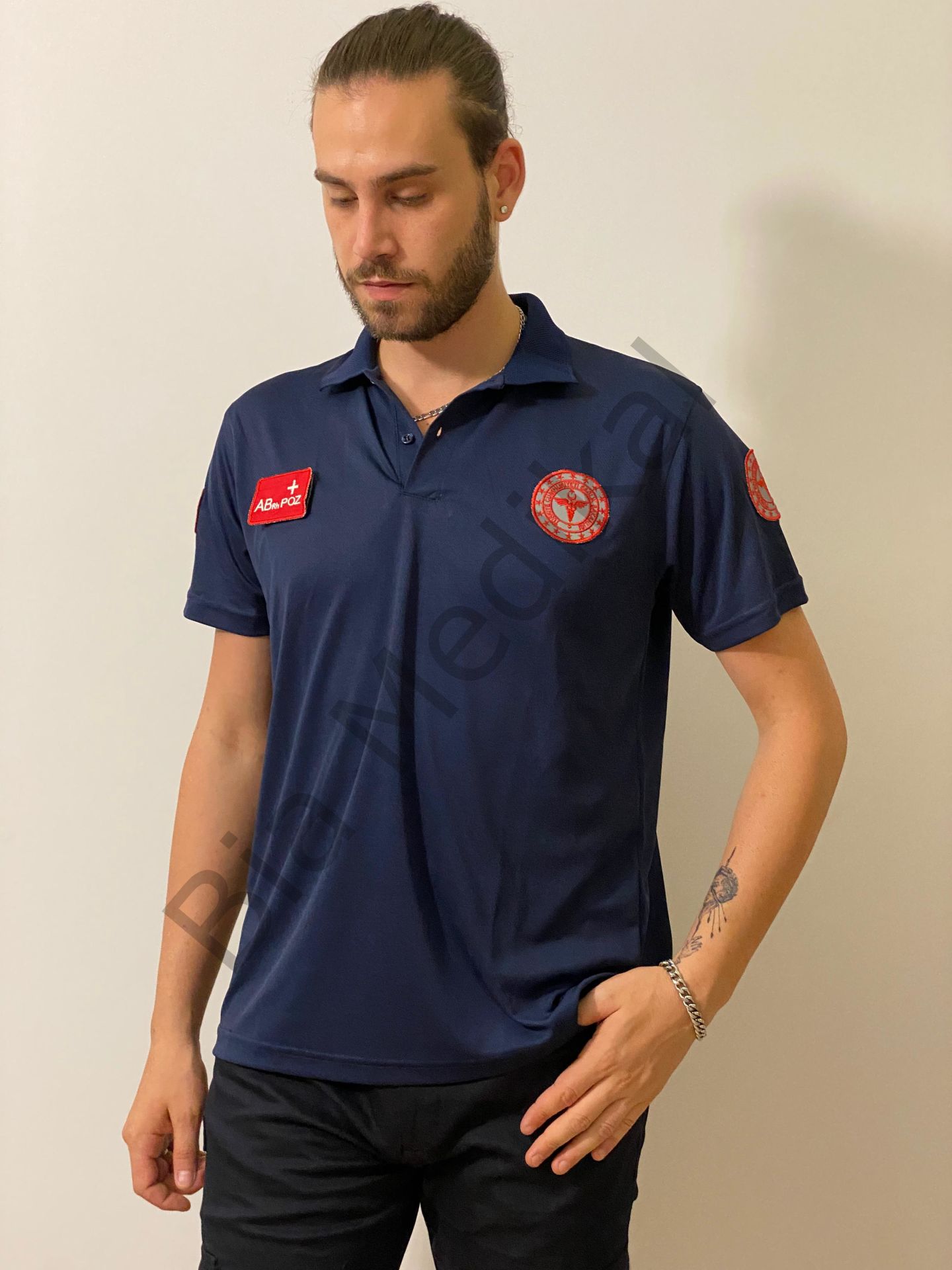 Polo yaka  lacivert Comfort  Acil Sağlık tişort