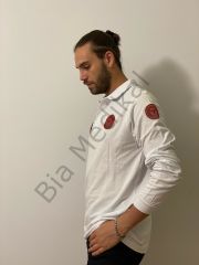 Polo yaka Lacoste Acil Sağlık (Beyaz Uzun Kol)