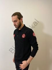 Polo yaka Lacoste Acil Sağlık (Siyah Uzun Kol)