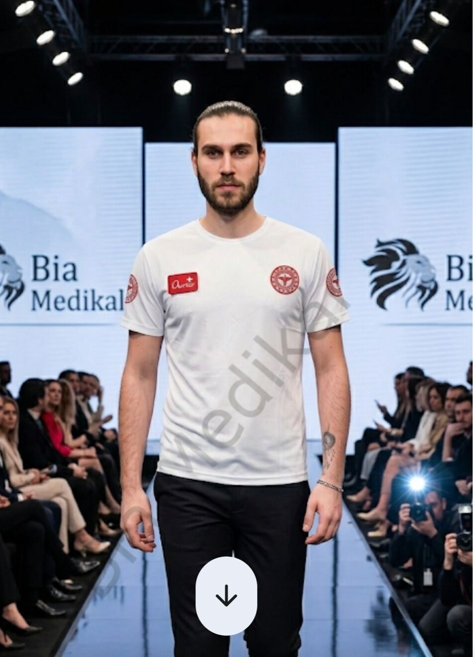 Sıfır yaka Comfort Acil Sağlık (Beyaz) tişört