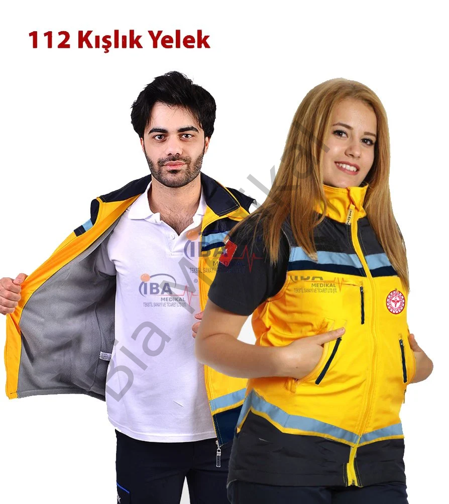 112 Acil Sağlık  Kışlık Yelek