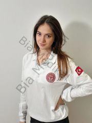 Polo yaka Acil Sağlık (Beyaz Uzun Kol)