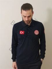 Polo yaka Lacoste Acil Sağlık 2025 (Siyah Uzun Kol)