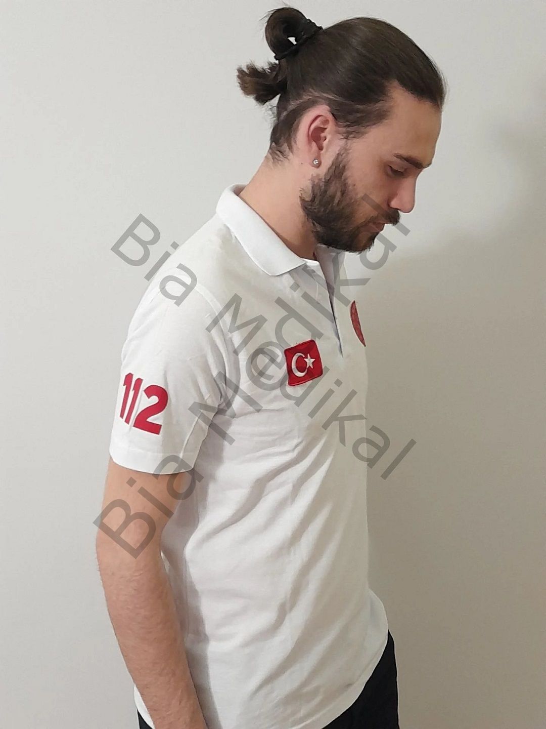 Polo yaka Lacoste Acil Sağlık T-shirt 2025 (Beyaz)