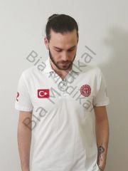 Polo yaka Lacoste Acil Sağlık T-shirt 2025 (Beyaz)