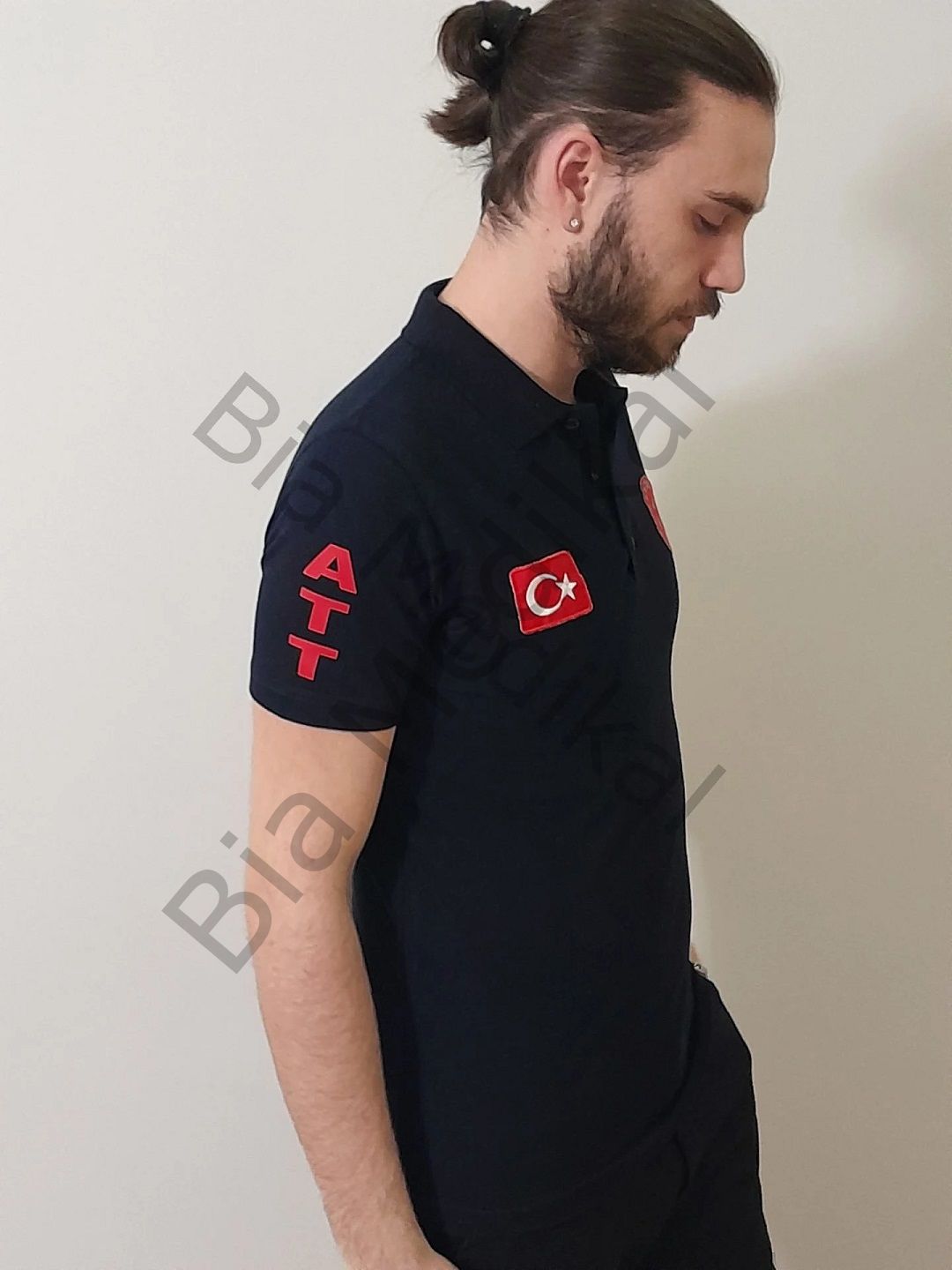Polo yaka Lacoste  Acil Sağlık (Siyah) tişört