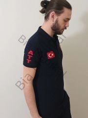 Polo yaka Lacoste  Acil Sağlık (Siyah) tişört