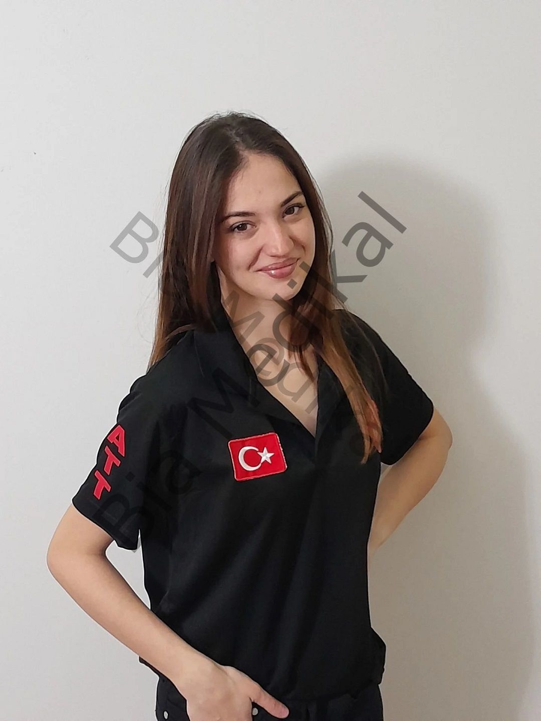 Polo yaka Comfort  Acil Sağlık (Siyah) tişört