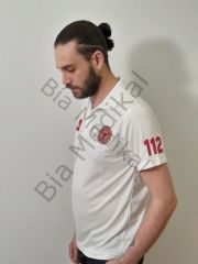112 Polo yaka Comfort tişört  Acil Sağlık (Beyaz)