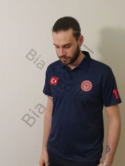 112 tişört Polo yaka Lacivert lacoste