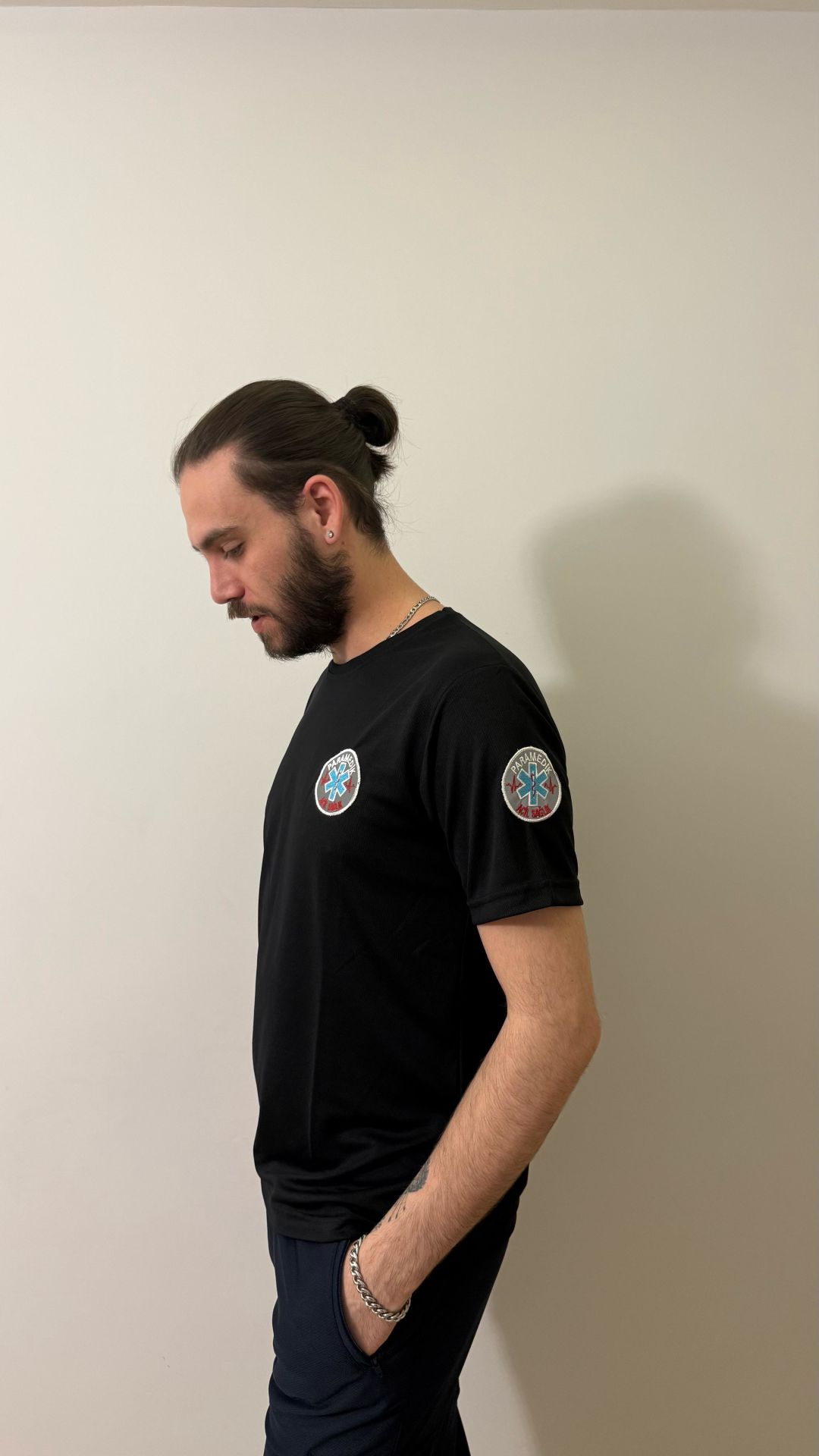 Sıfır yaka Comfort Paramedik (Siyah)