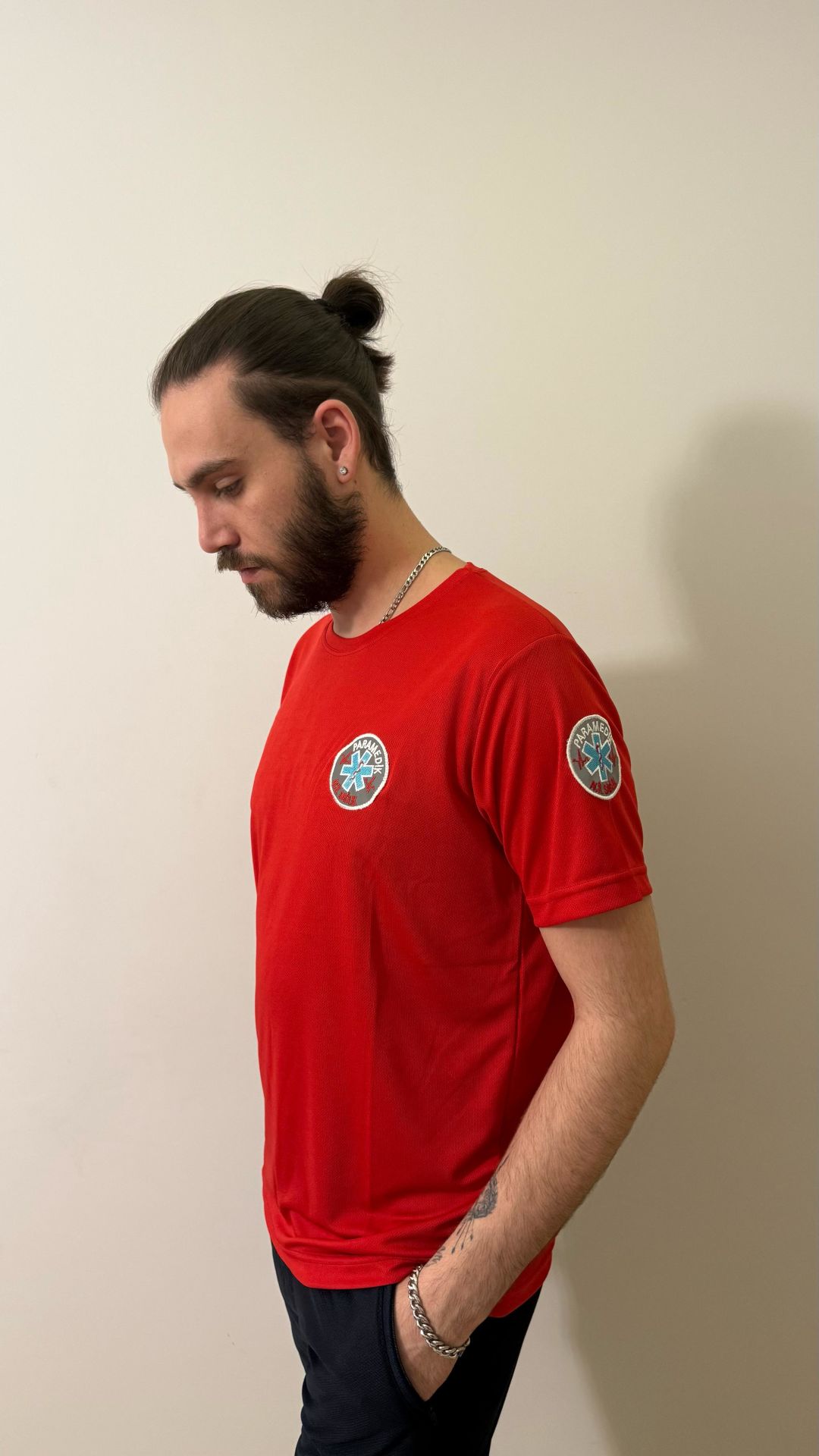 Sıfır yaka Comfort Paramedik (kırmızı)