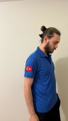 Polo yaka  Saks mavisi Comfort Paramedik