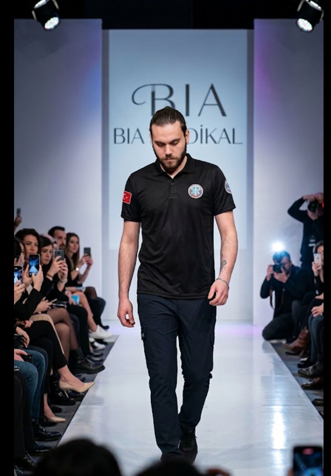 Polo yaka Siyah Comfort Paramedik tişört