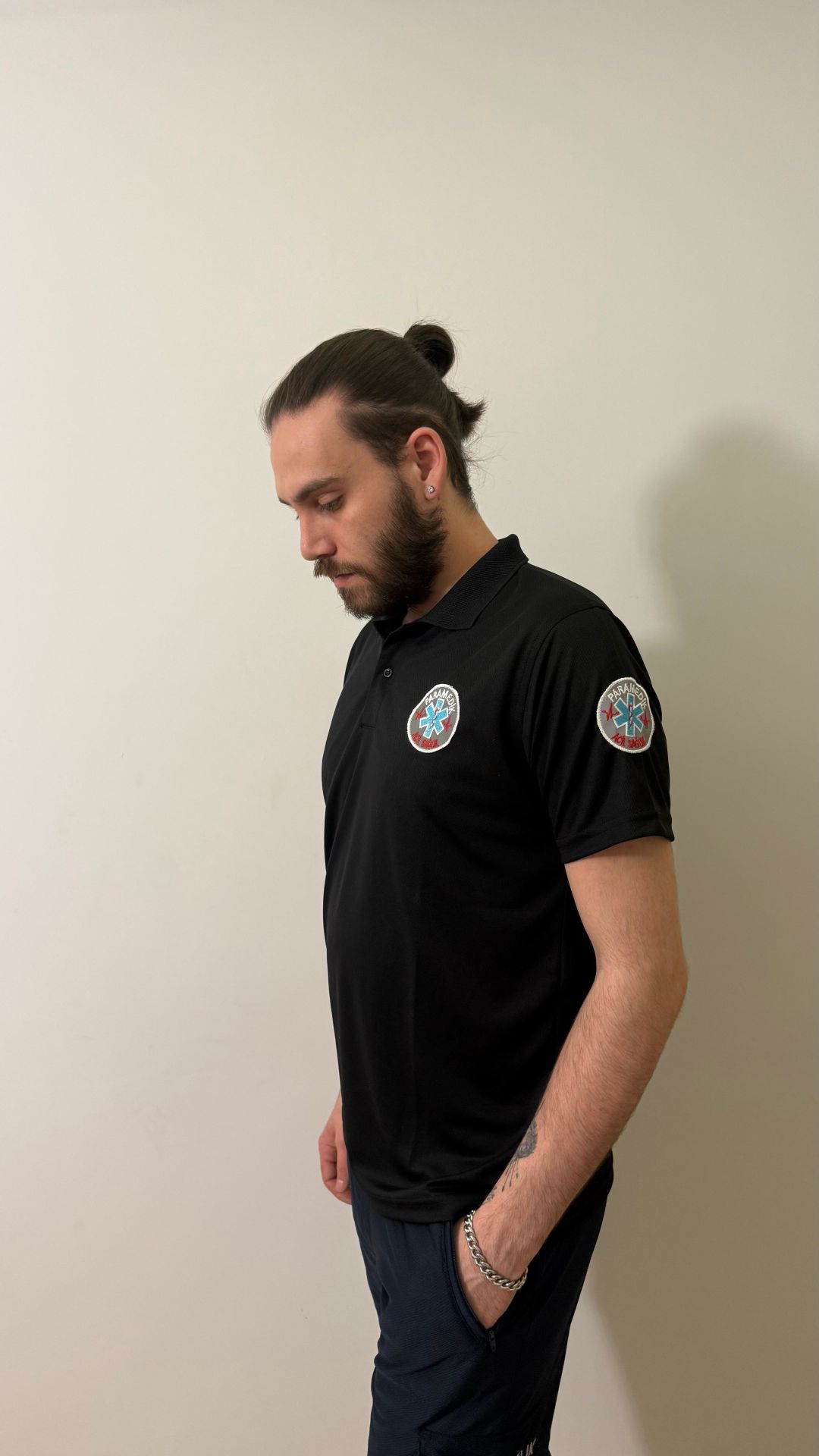 Polo yaka Siyah Comfort Paramedik