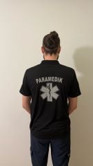 Polo yaka Siyah Comfort Paramedik tişört