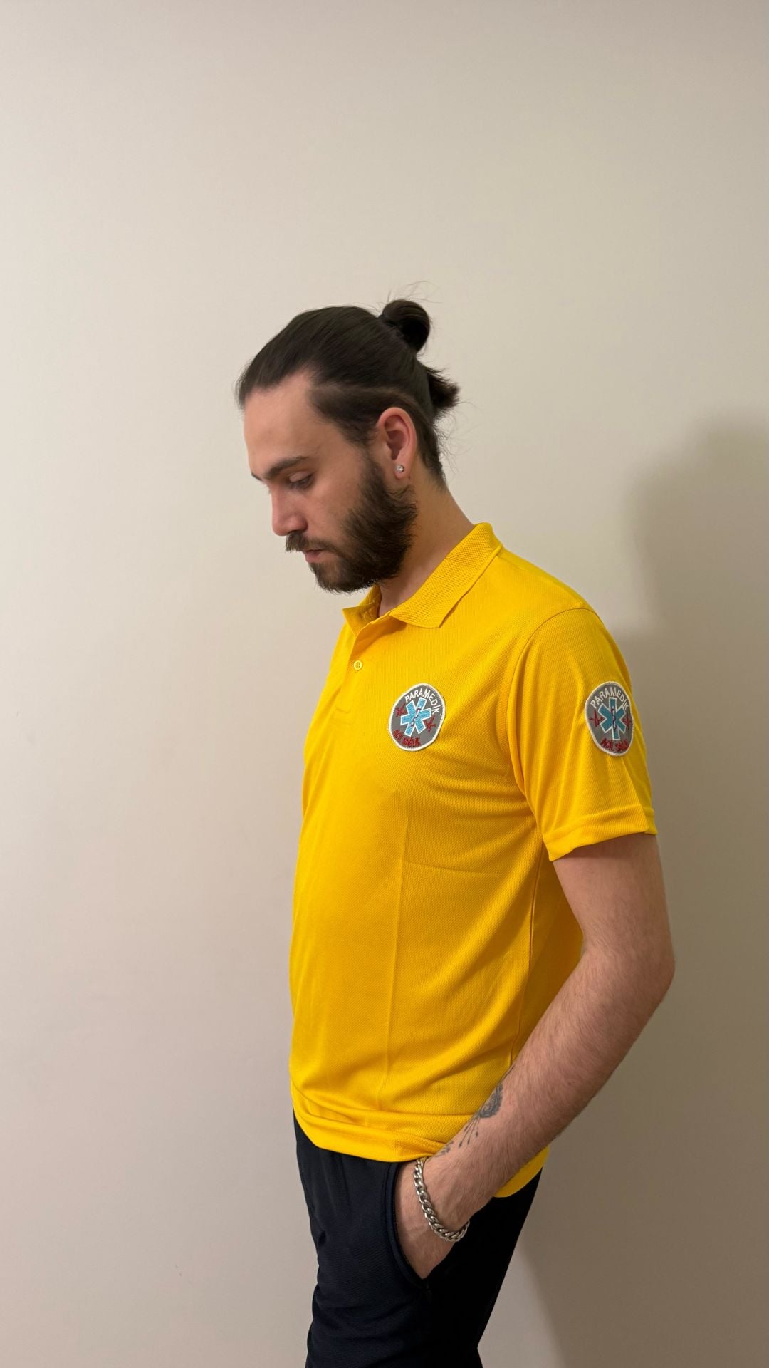 Polo yaka Sarı Comfort Paramedik