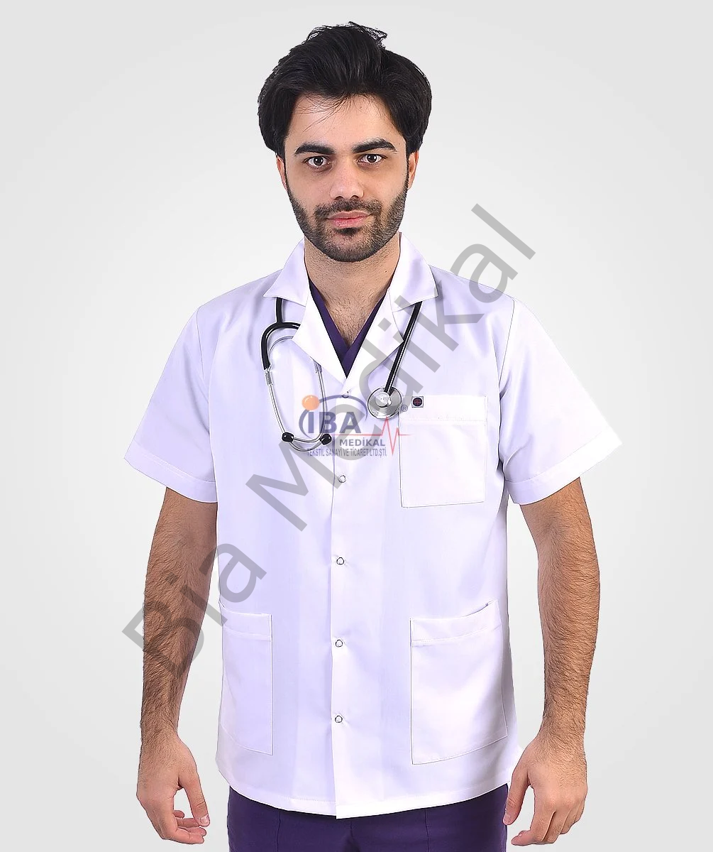 Doktor Önlükleri  Kısa  Erkek  Klasik Yaka