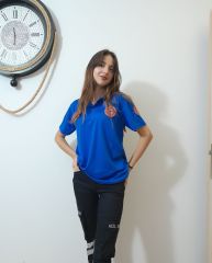 Polo yaka Lakost  112 Acil Sağlık tişört (Saks Mavi)