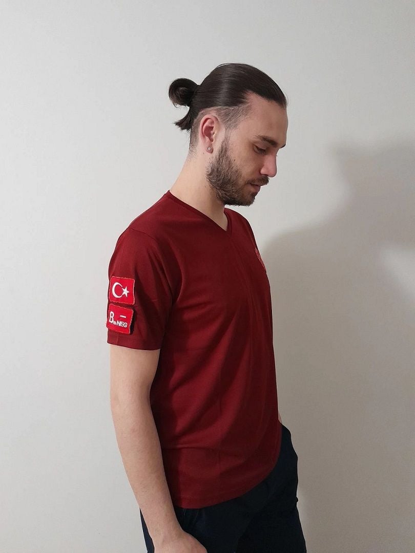 V -yaka Comfort 112 Acil Sağlık (bordo)