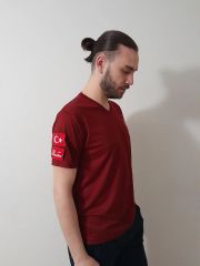 V -yaka Comfort 112 Acil Sağlık (bordo)