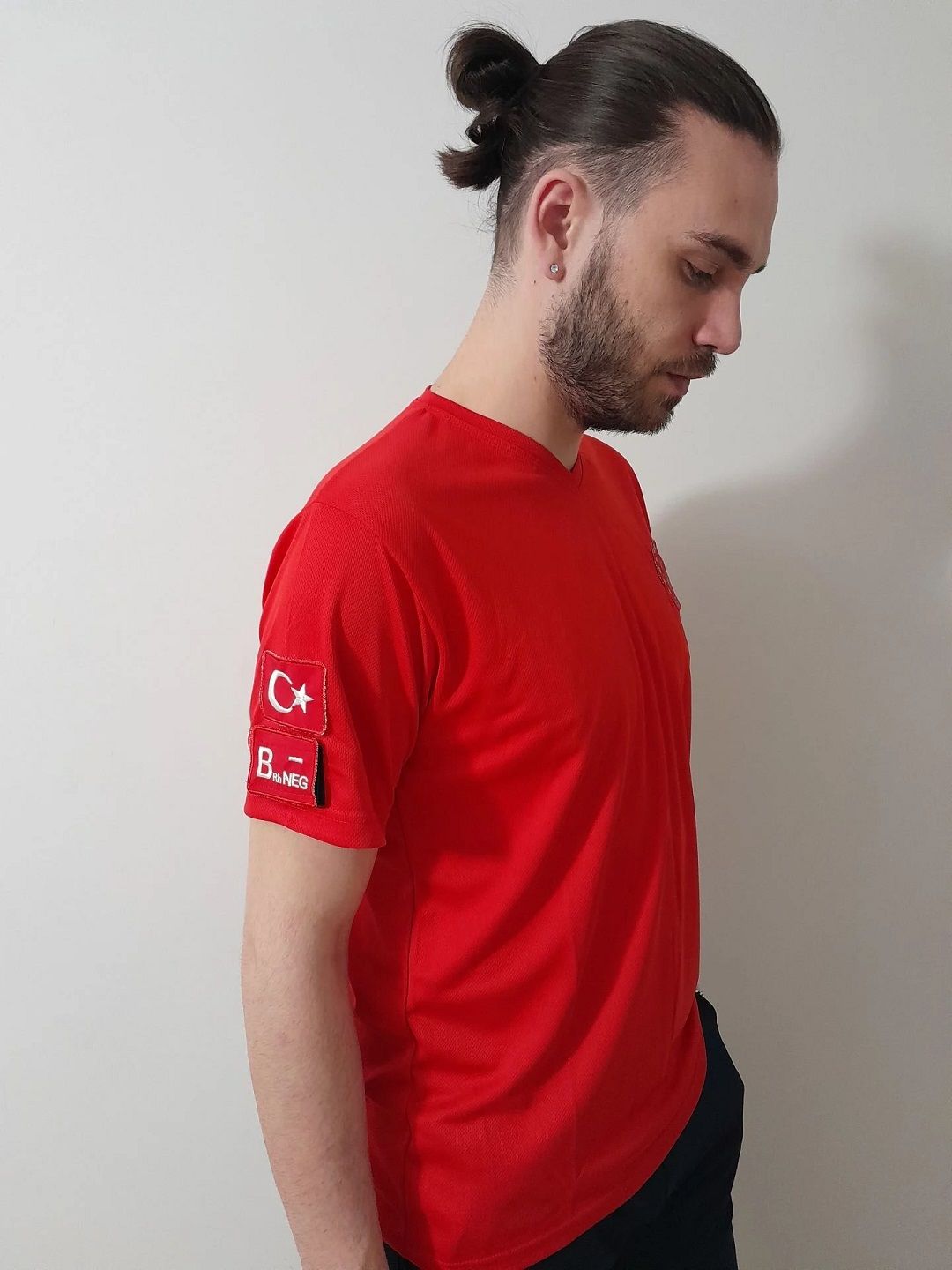 V -yaka Comfort 112 Acil Sağlık (Kırmızı)