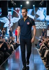 Polo yaka lakost acil sağlık lacivert tişört