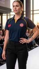 Polo yaka lakost acil sağlık lacivert tişört