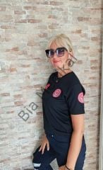 Sıfır yaka Comfort Acil Sağlık (Siyah)