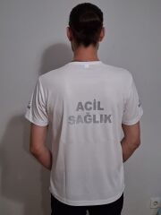 Sıfır yaka Comfort Acil Sağlık beyaz AMBULANS KIYAFETİ