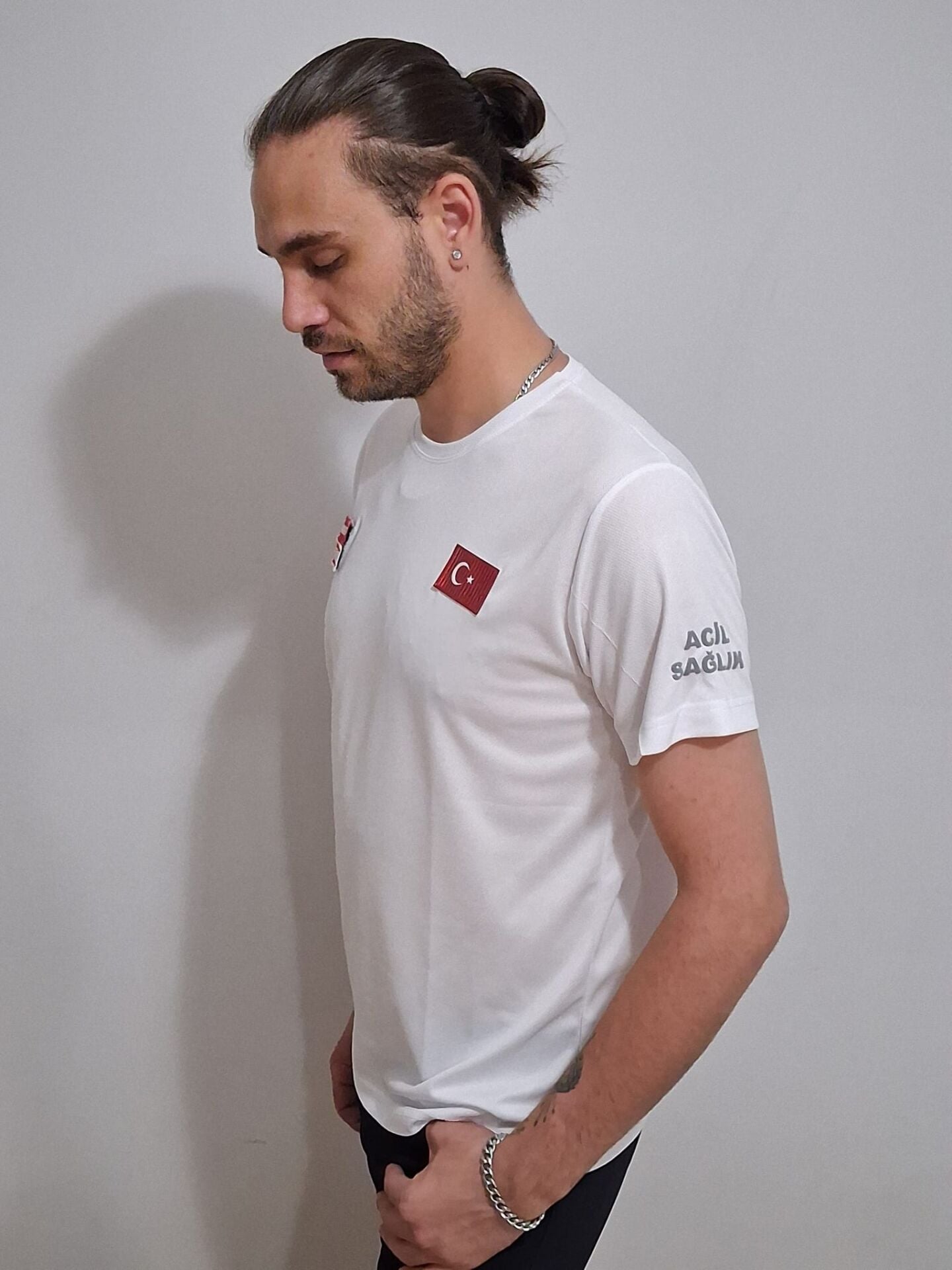 Sıfır yaka Comfort Acil Sağlık beyaz AMBULANS KIYAFETİ