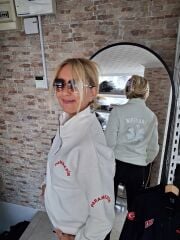 Paramedik  Yarım Fermuarlı Balıkçı Sweat (Beyaz)