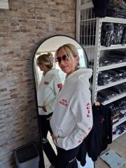 Paramedik Kapşonlu Sweat (Beyaz)