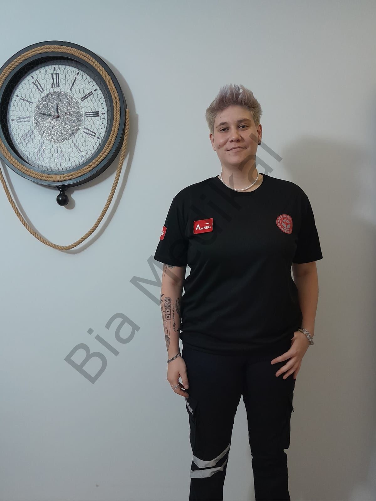 Sıfır yaka Comfort Acil Sağlık (Siyah)