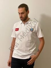 Polo yaka Lakost tişört Paramedik (Beyaz)