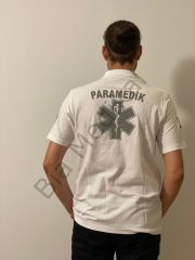 Polo yaka Lakost tişört Paramedik (Beyaz)
