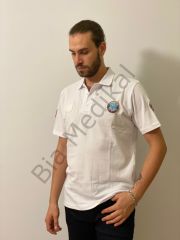 Polo yaka Lakost Paramedik (Beyaz)