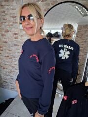 Paramedik Bisiklet yaka Sweat (Lacivert)