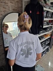 Polo yaka Paramedik t-shirt 2025 (Beyaz)(bia30)