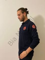 Polo yaka Lacoste Acil Sağlık (Lacivert Uzun Kol)