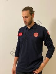 Polo yaka Lacoste Acil Sağlık (Lacivert Uzun Kol)