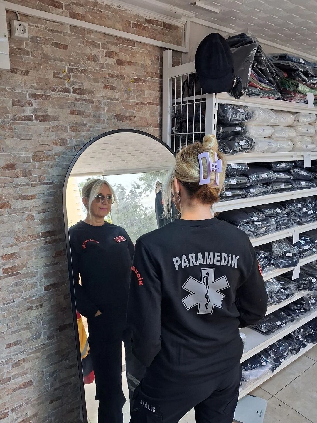 Paramedik Bisiklet yaka Sweat (Siyah)