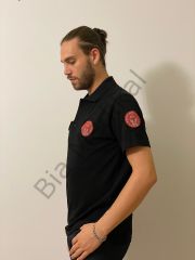 Polo yaka Lacoste Acil Sağlık (Siyah) tişört