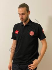 Polo yaka Lacoste Acil Sağlık (Siyah) tişört