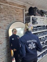 Paramedik  Yarım Fermuarlı Balıkçı Sweat (Lacivert) nakışlı