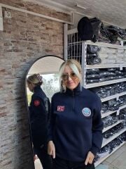 Paramedik  Yarım Fermuarlı Balıkçı Sweat (Lacivert) nakışlı